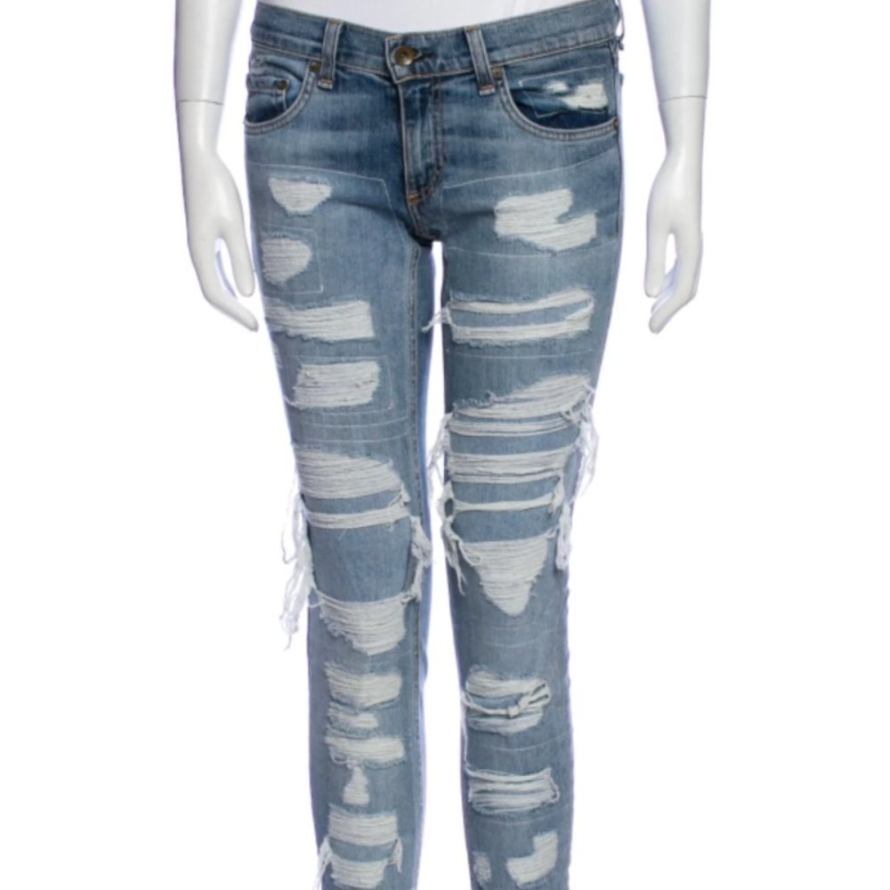 Rag & Bone Low Rise Skinny Leg Jeans